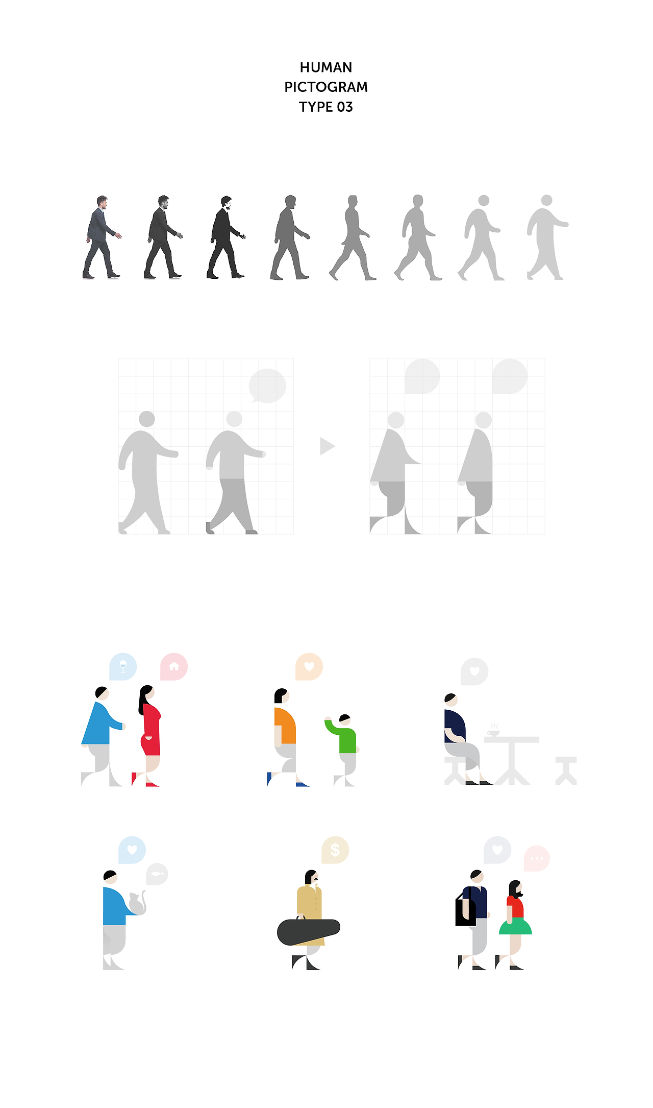 Human pictogram design