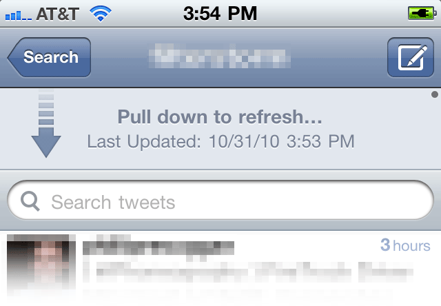 Pull to Refresh UI와 사례