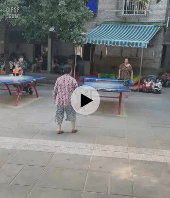 중국 동네 탁구장들