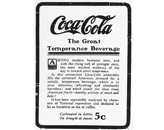 코카-콜라의 슬로건, 위대한 비알콜음료 (1906)
