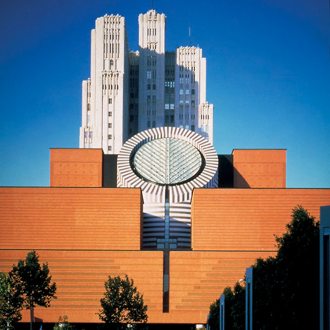 세계적인 건축가 마리오 보타가 설계한 샌프란시스코 현대미술관 전경