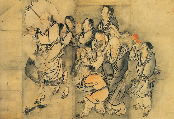 〈군선도〉(부분) 김홍도, 1776년, 종이에 수묵, 132.8x575.8cm, 삼성미술관 리움