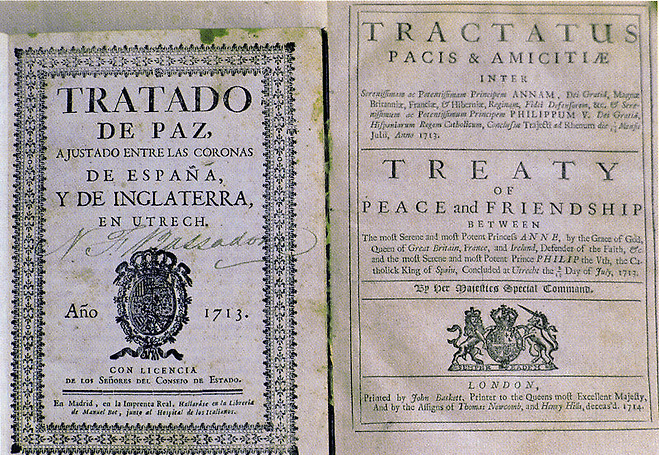 위트레흐트 조약 (treaties of Utrecht)