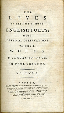 영국 시인들의 생애(The Lives of the English Poets)