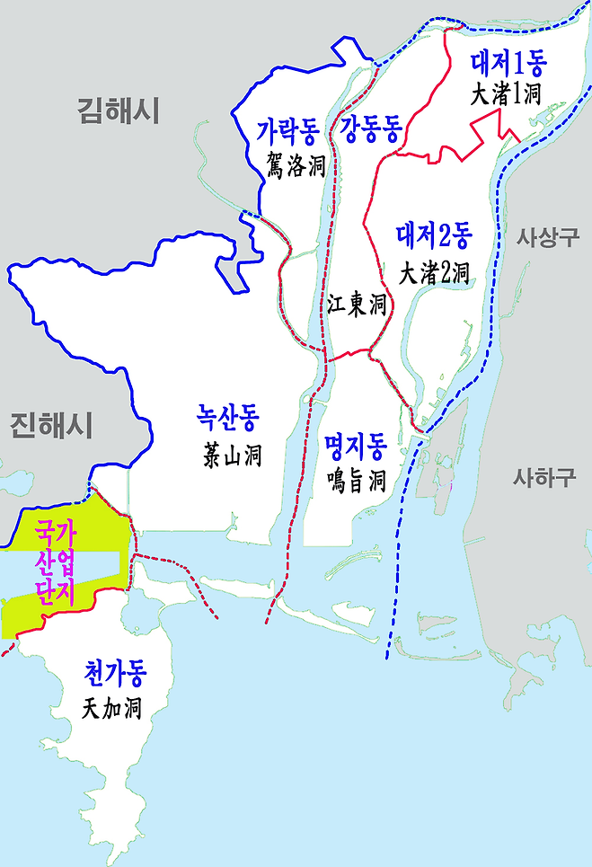 부산광역시 강서구의 행정구역