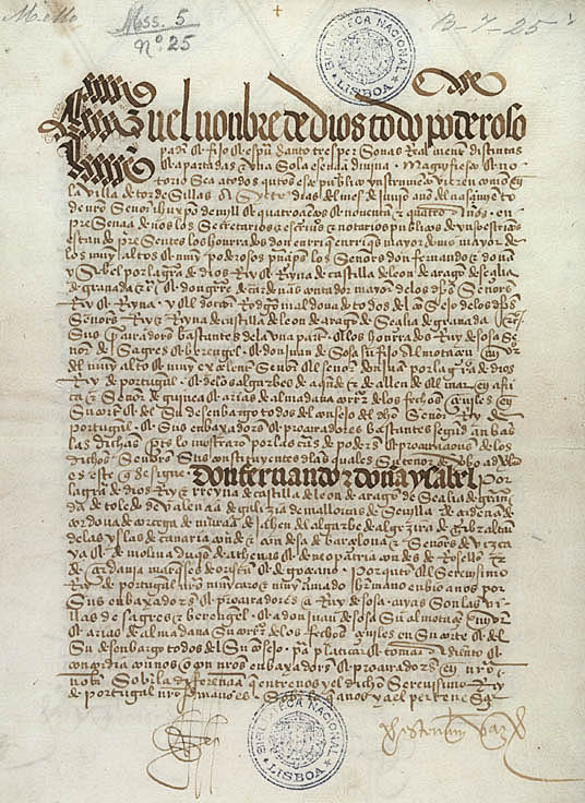토르데시야스 조약(Treaty of Tordesillas)