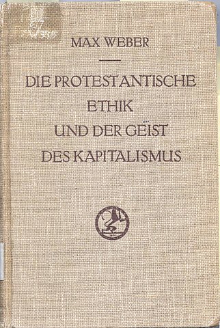 프로테스탄티즘의 윤리와 자본주의 정신(The Protestant Ethic and the Spirit of Capitalism)