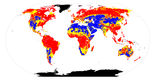 토양 pH의 전 세계적 변화