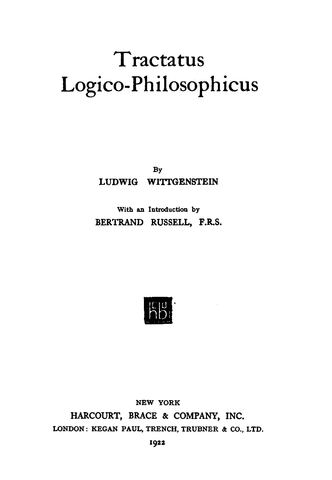 논리철학 논고(Tractatus Logico-Philosophicus)