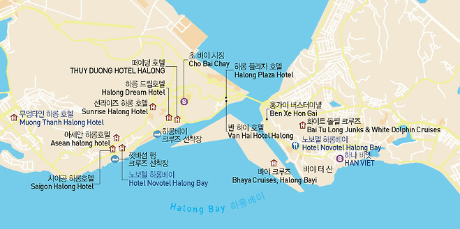 하롱 베이 지도