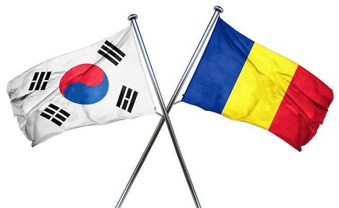 한국과 루마니아 국기