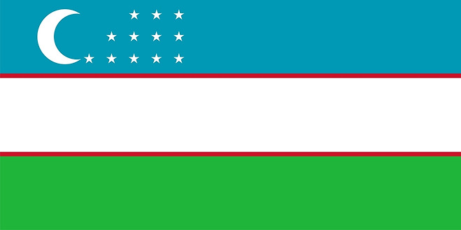 우즈베키스탄의 국기