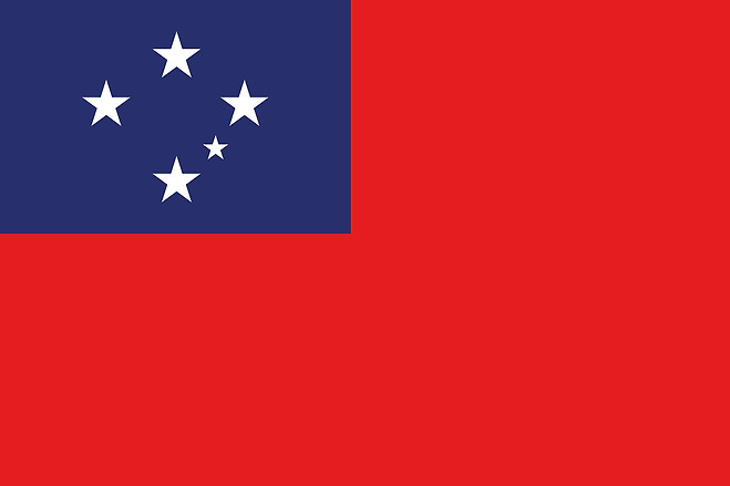 사모아(Samoa) 국기