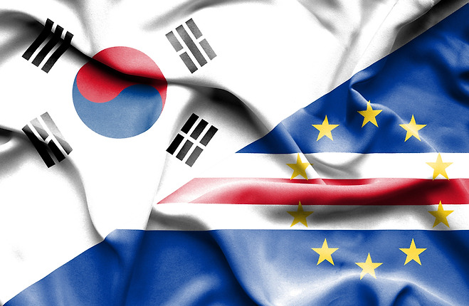 카보베르데와 한국의 국기