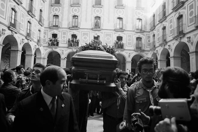 바르셀로나에서 치러진 파블로 카잘스의 장례식