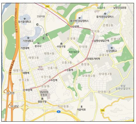 성남, 성남구도심