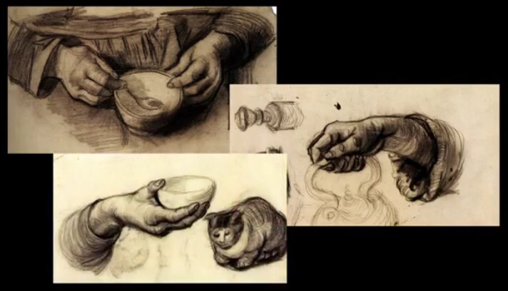 고흐 감자먹는 사람들 손그림에 대한 이미지 검색결과
