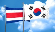 코스타리카와 한국의 국기