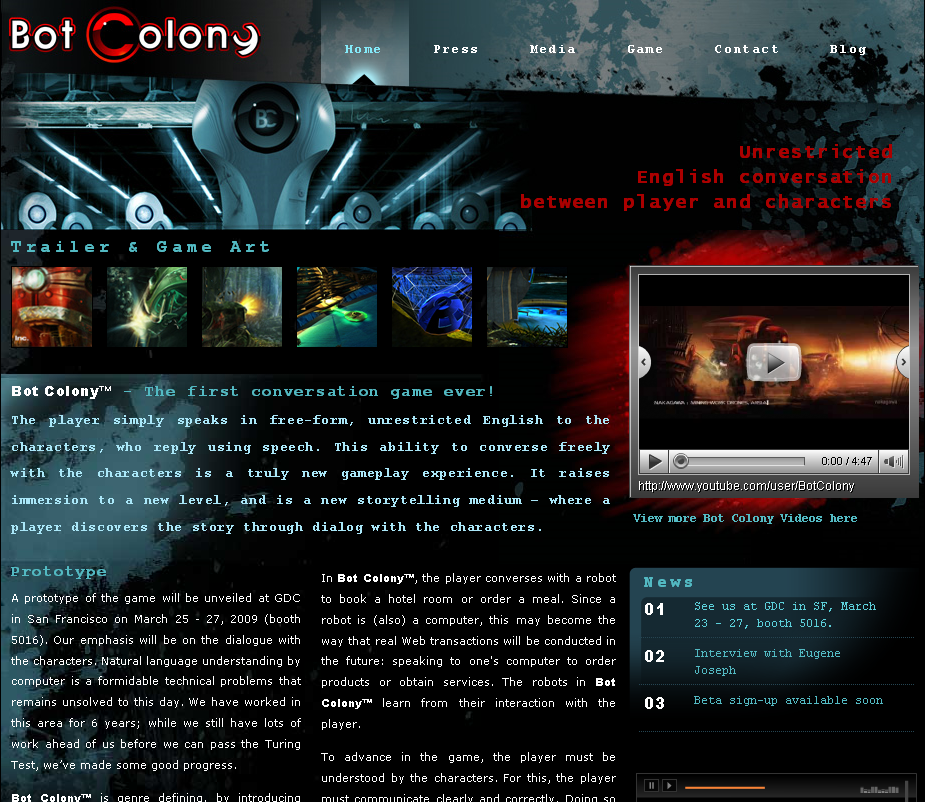 Bot Colony Website 090325