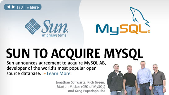 SUN TO ACQUIRE MYSQL