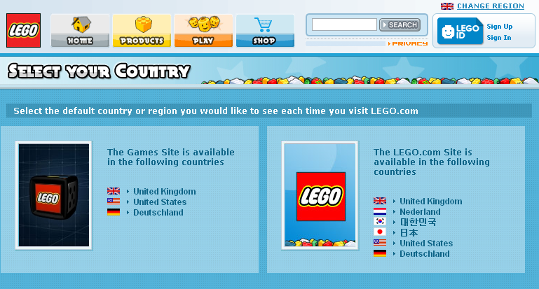 Lego Games - Availability