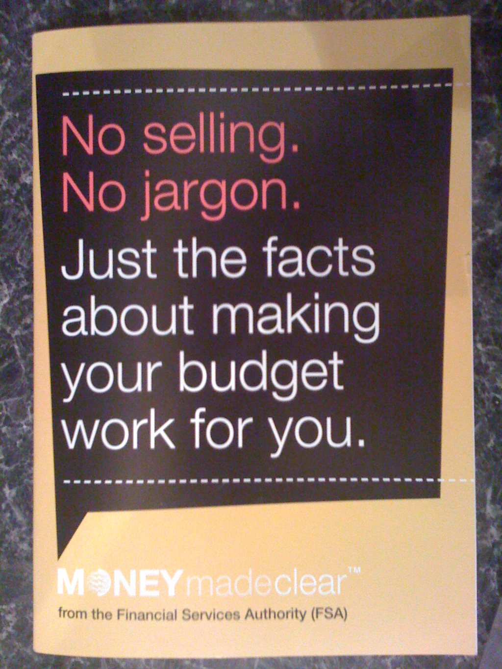 MONEYmadeclear leaflet