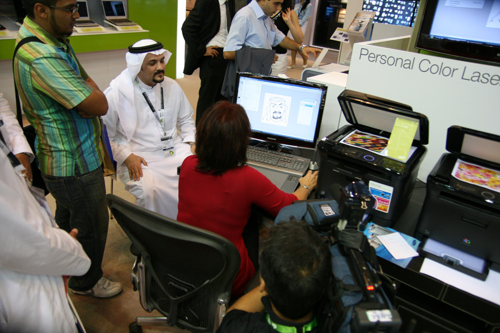 삼성 프린터 @ GITEX 2008 두바이