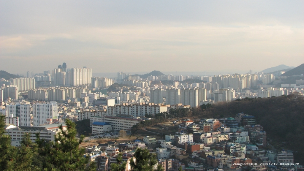 마안산에서 본 동래구 연제구