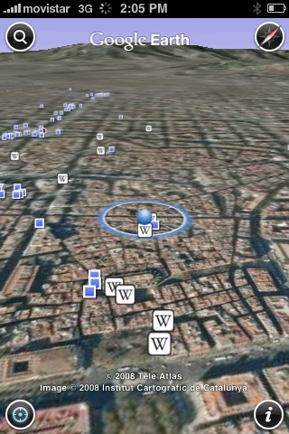 아이폰(iPhone)용 구글어스(Google Earth)