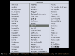 시디로딩후 언어선택화면
