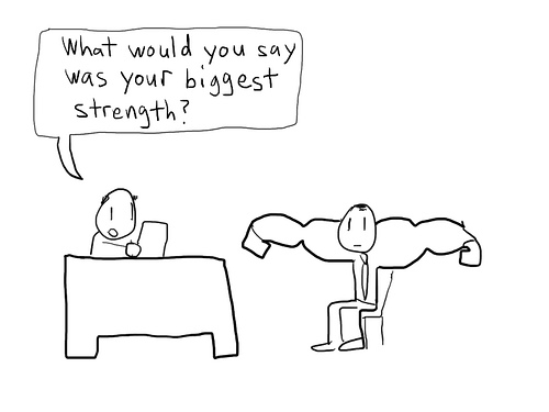 job interview strength