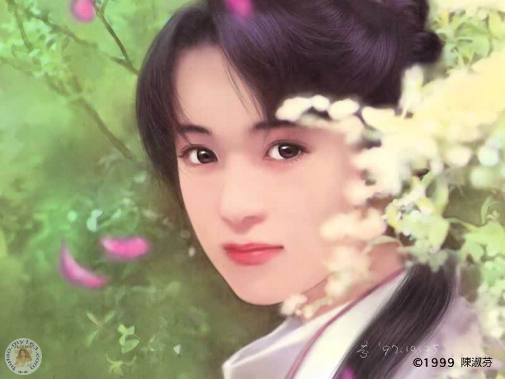 미인도(美人圖) 미녀도(美女圖) 고화질 일러스트 이미지