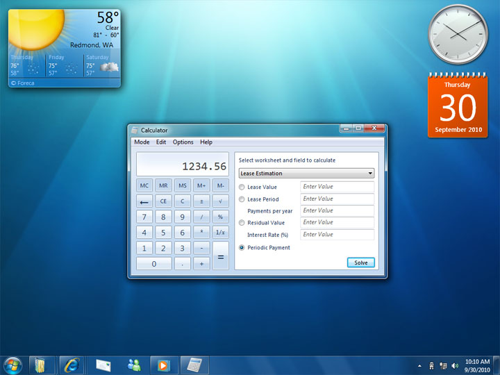 Windows 7 screen shot