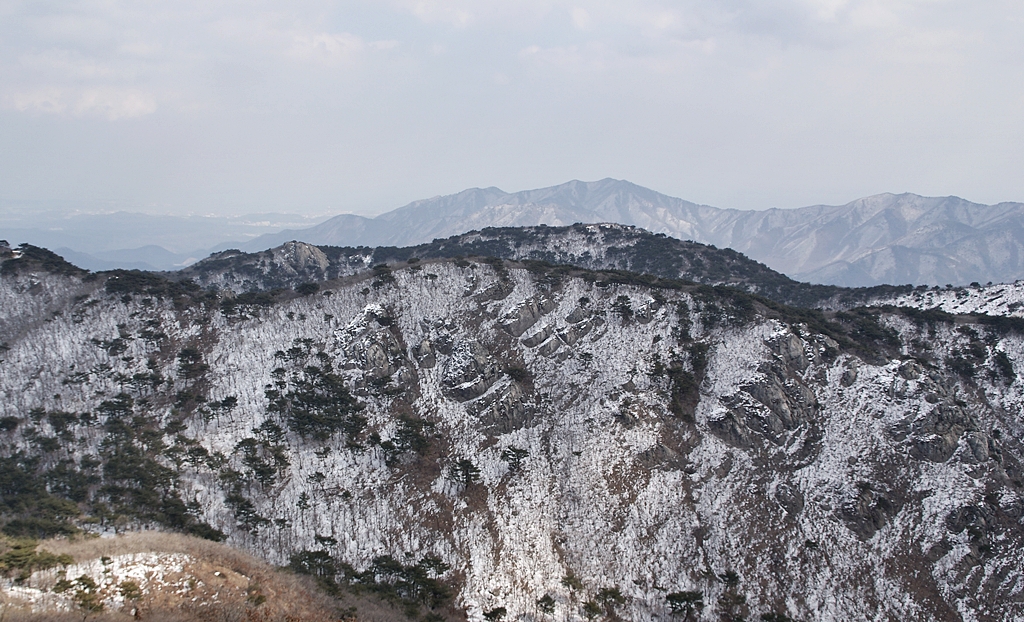 눈덮인 천성산