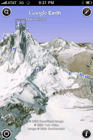 아이폰(iPhone)용 구글어스(Google Earth)