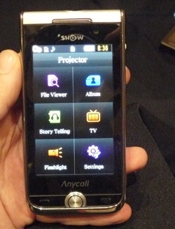 Samsung Pico Projector Phone