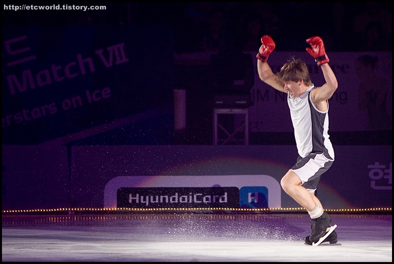 '현대카드슈퍼매치 Ⅶ - '08 Superstars on Ice' 에서 호흡을 맞춘 러시아의 알렉세이 야구딘 (Alexei Yagudin)과 미국의 샤샤 코헨 (Sasha Cohen)