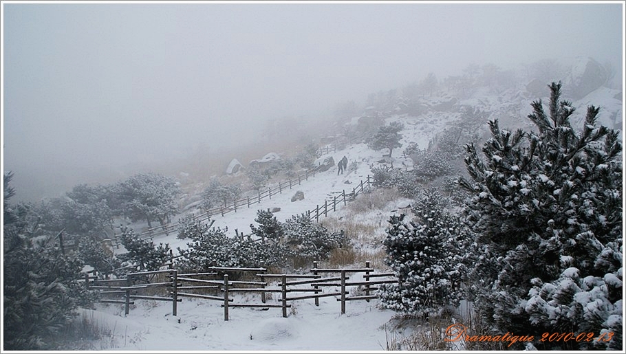 금정산설경