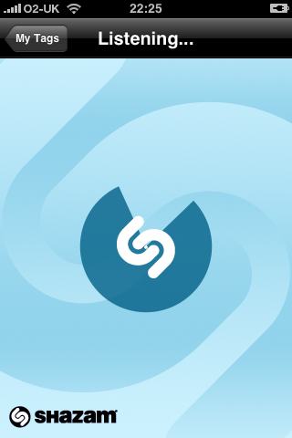 iPhone Apps - Shazam: Listening