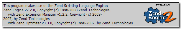 ZendOptimizer v3.3.0의 정상적인 설치 모습
