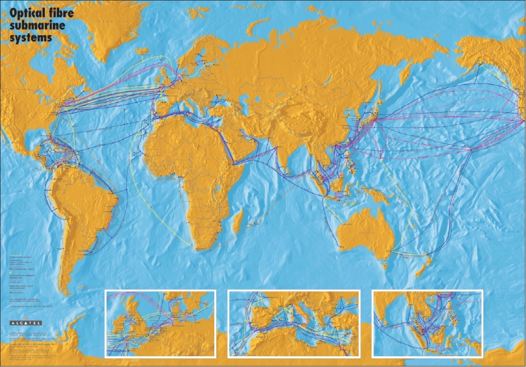 사이버스페이지 지도(Atlas of Cyberspace) - 해저케이블 시스템도