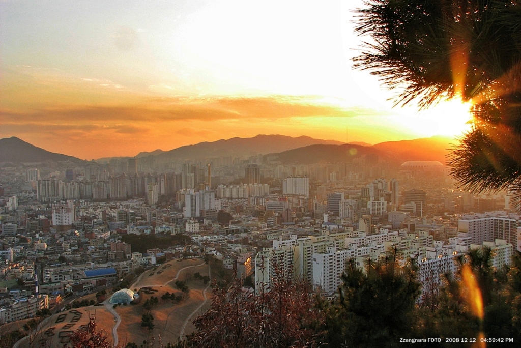마안산에서 본 동래구 연제구