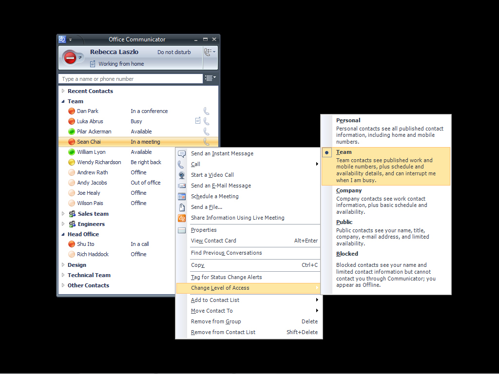 MS Office Communicator