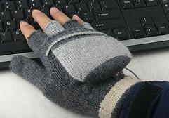 USB heated glove