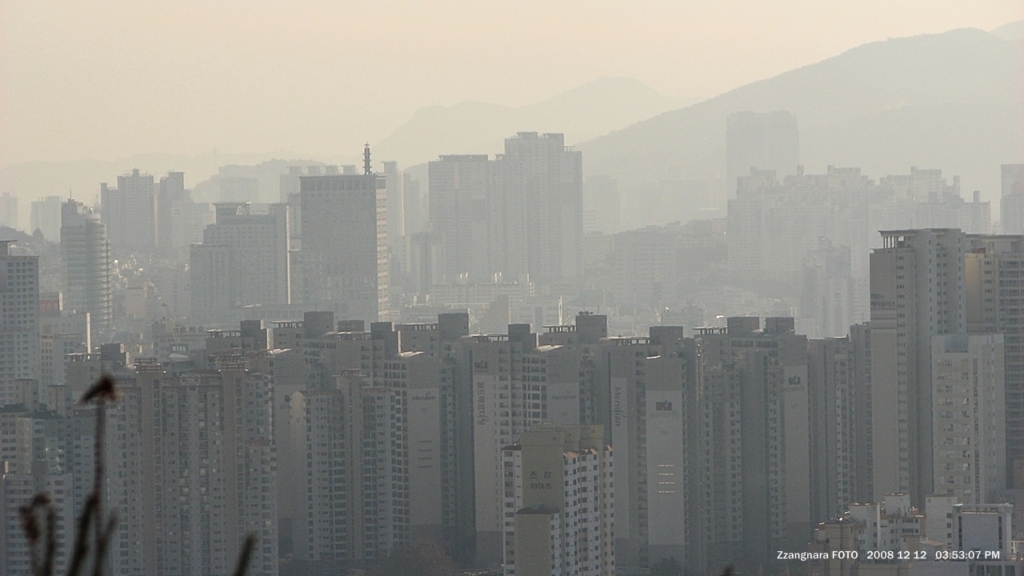 마안산에서 본 동래구 연제구