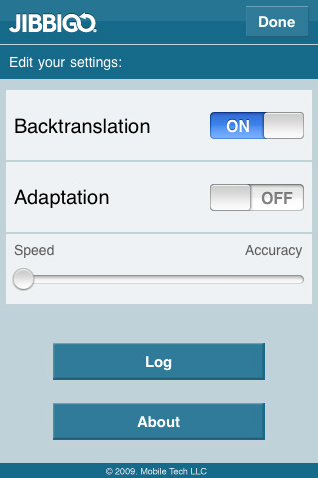 Jibbigo - Voice Translation App for iPhone