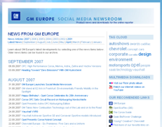 GM Europe의 Social Media News Room