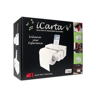 iCarta - iPod-docked Toilet Paper Holder