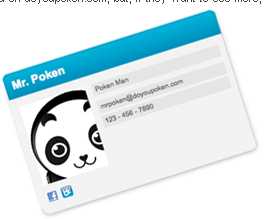소셜네트워크 명함-Poken