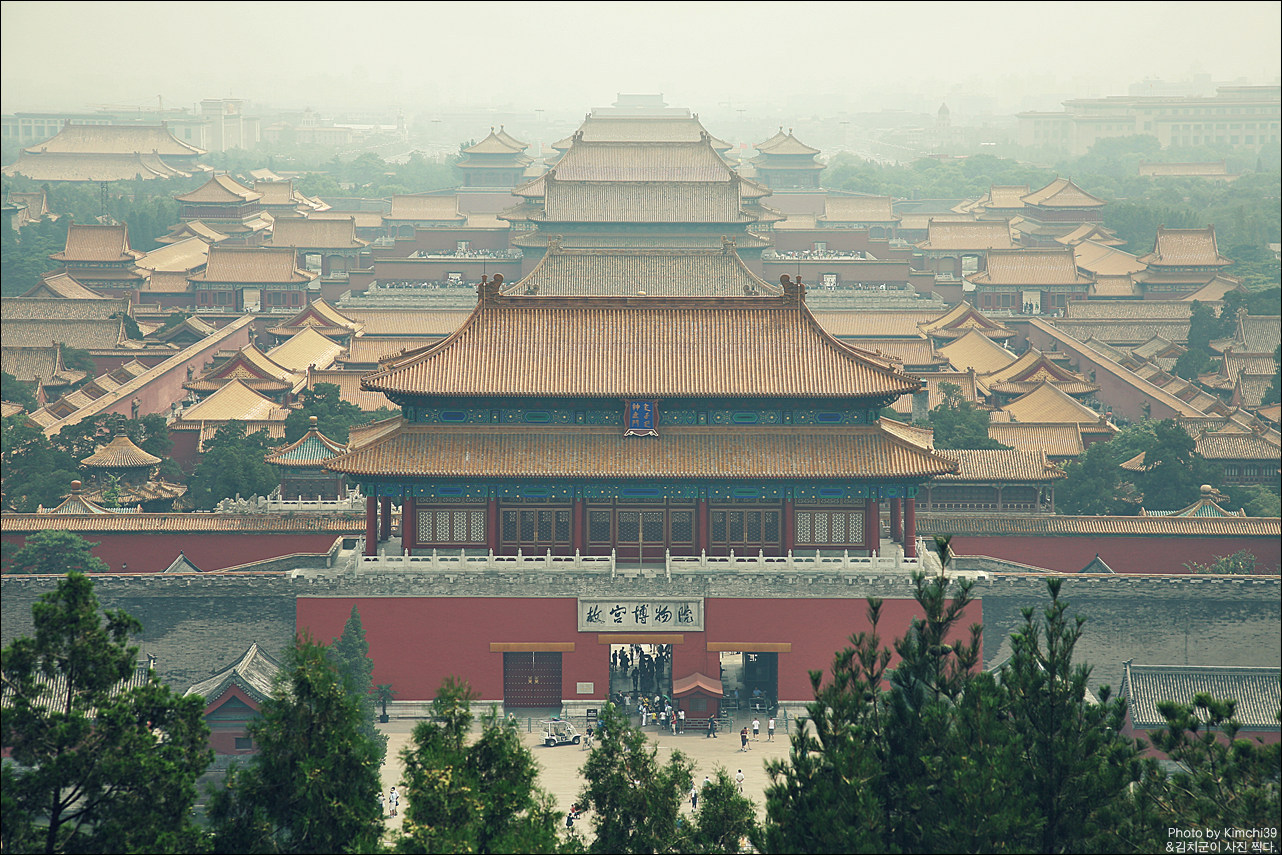 경산공원에서 바라본 중국 자금성(Forbidden City from Jingshan Park)
